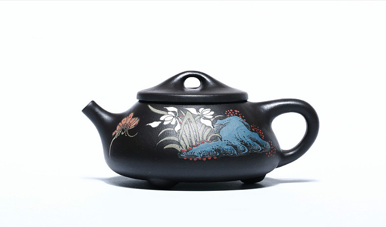 石瓢手工紫砂壺，精致典雅紫砂壺