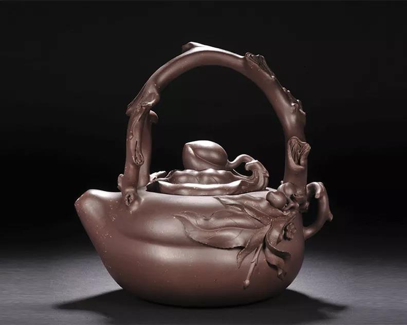 10種最美花器提梁壺，精美別致雕花紫砂壺!