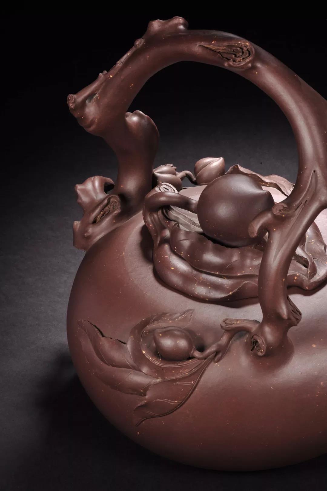 10種最美花器提梁壺，精美別致雕花紫砂壺!