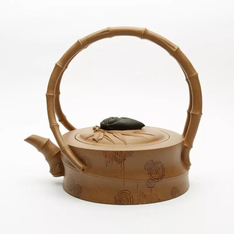 10種最美花器提梁壺，精美別致雕花紫砂壺!