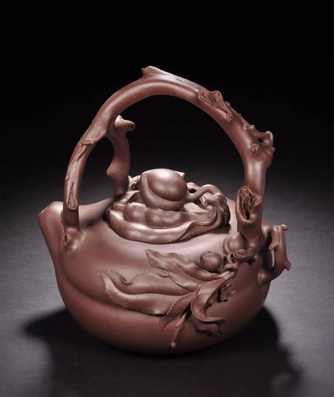 10種最美花器提梁壺，精美別致雕花紫砂壺!