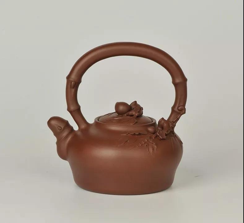 10種最美花器提梁壺，精美別致雕花紫砂壺!