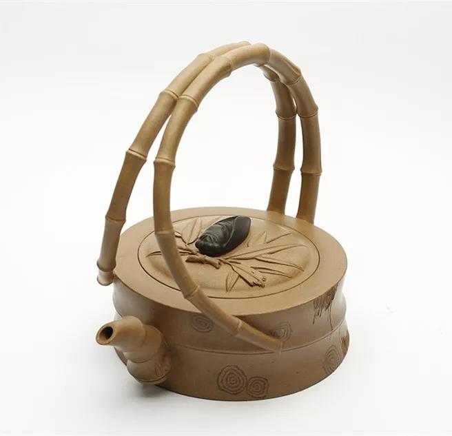 10種最美花器提梁壺，精美別致雕花紫砂壺!