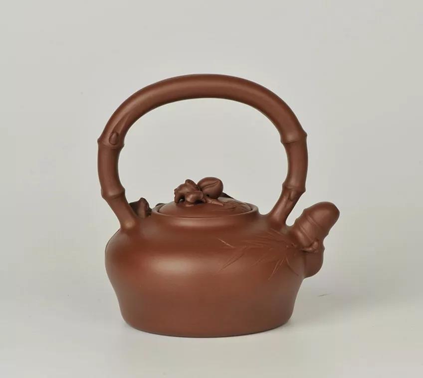 10種最美花器提梁壺，精美別致雕花紫砂壺!