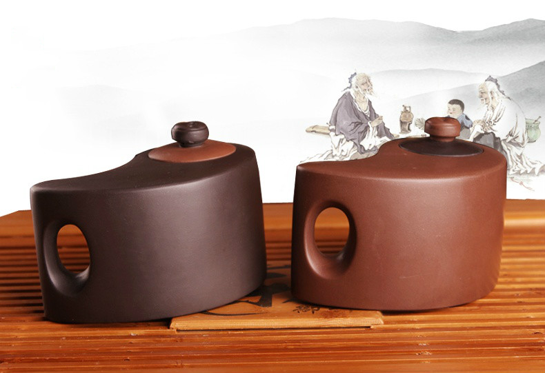 太極陰陽紫砂壺，創(chuàng)意格紫砂壺